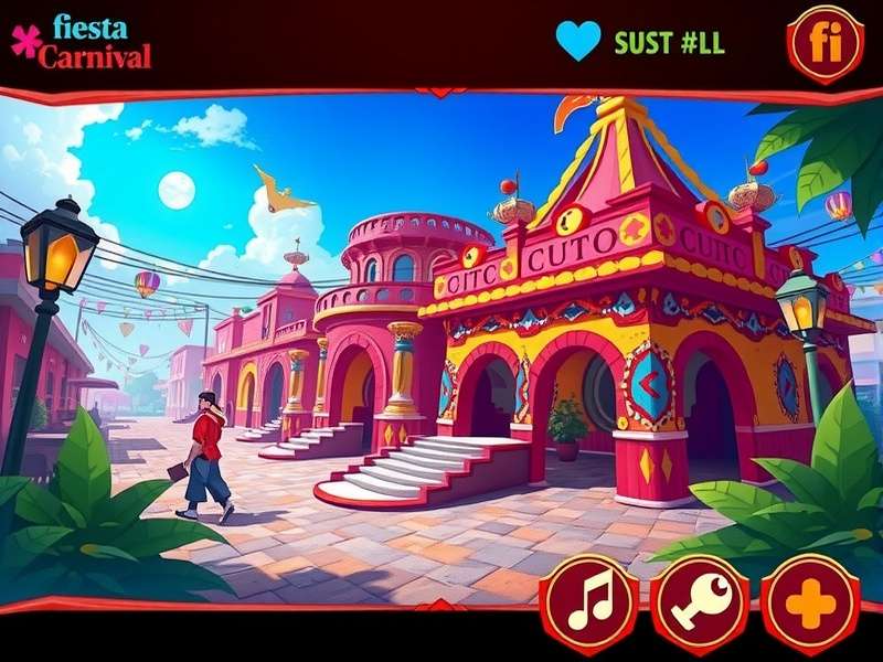 Fiesta Carnival Quest gameplay showing puzzle solving